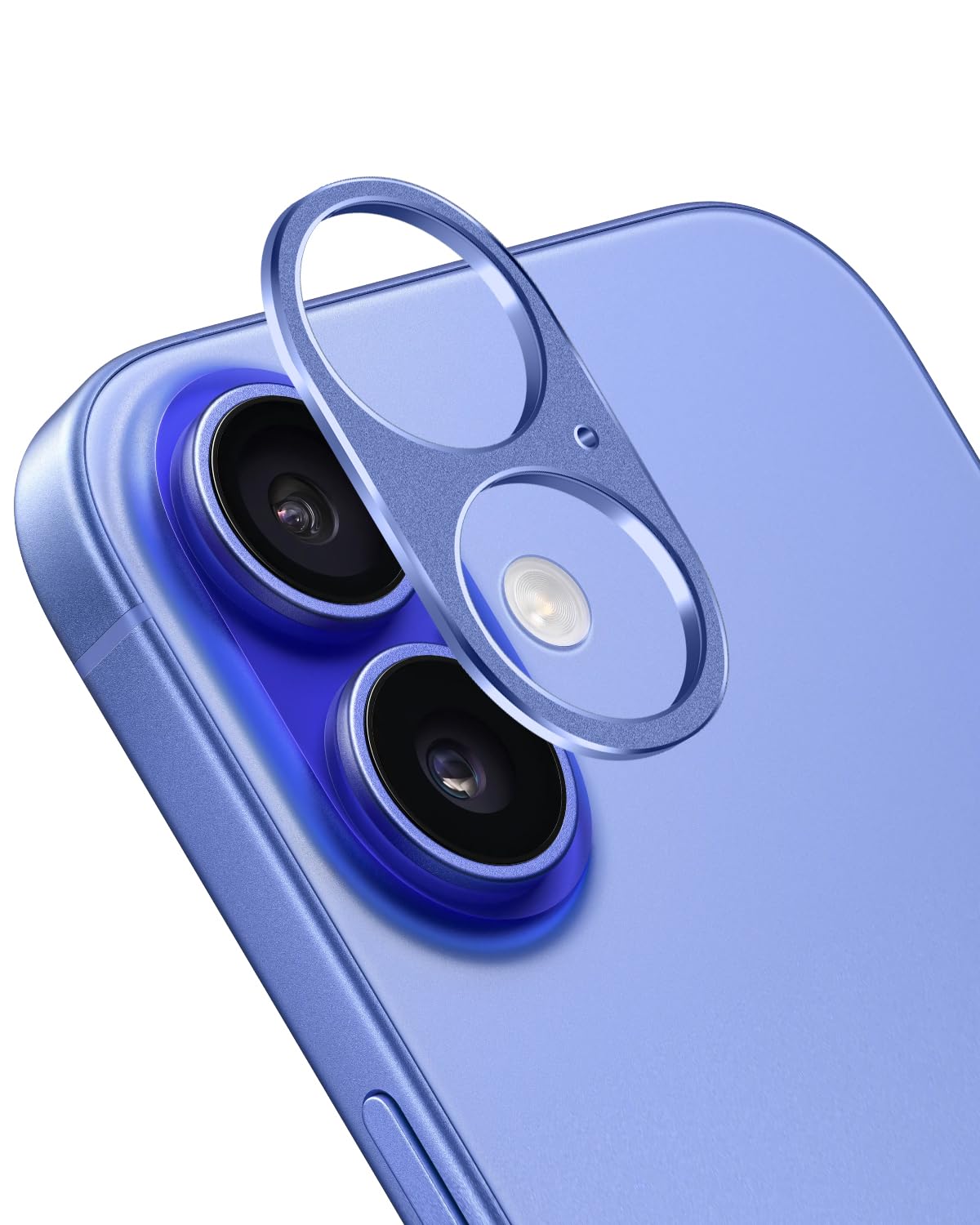

Защитная крышка для камеры NicMool для iPhone 17 iPhone 16 iPhone 16 Plus Алюминиевая крышка объектива камеры Совместима с iPhone Без царапин Отпечатков пальцев Бесшовная Не влияет на объектив синий