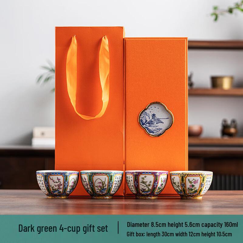 Zhuijia Enamel Ceramic Master Teacup
