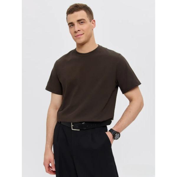 

Basic Pure Cotton Solid Color Short Sleeved Multi-color Optional Daily Essential Men s T-shirts 3XL