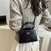 High-end Small Square Bag Women's New Fashion Shoulder Bag Casual Commuter Shoulder Bag Simple Temperament