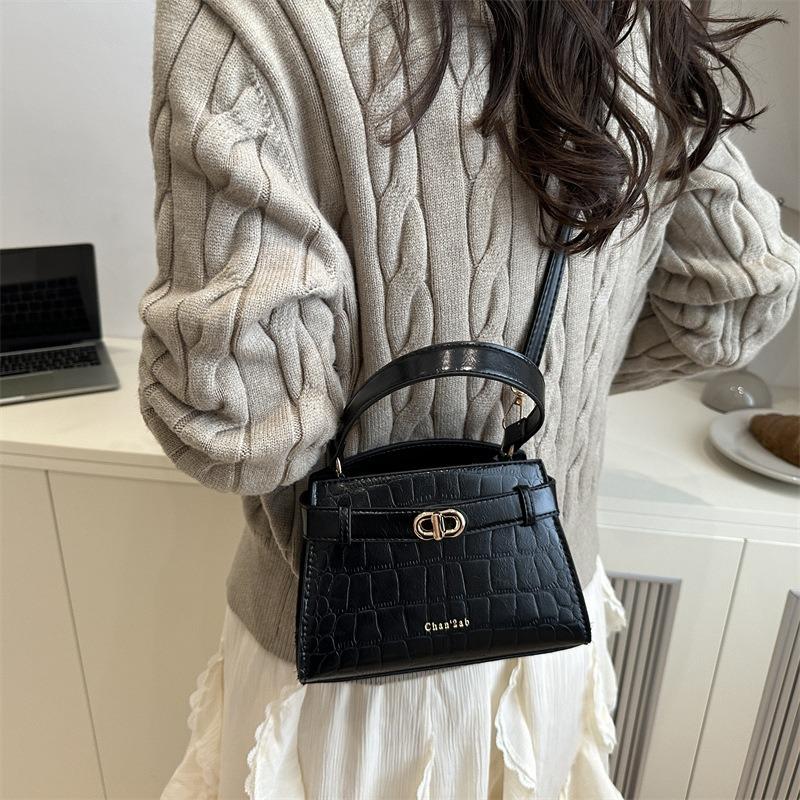 High-end Small Square Bag Women's New Fashion Shoulder Bag Casual Commuter Shoulder Bag Simple Temperament