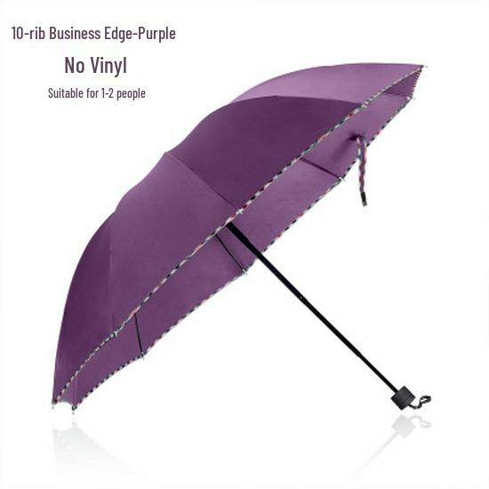 Extra-Large Reinforced Double Business Umbrella - UV Protection & Weather Resistant