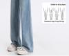 Women's High-Waisted Straight-Leg Jeans - 2025 Spring Retro Slim Fit, Loose and Thin Summer Design