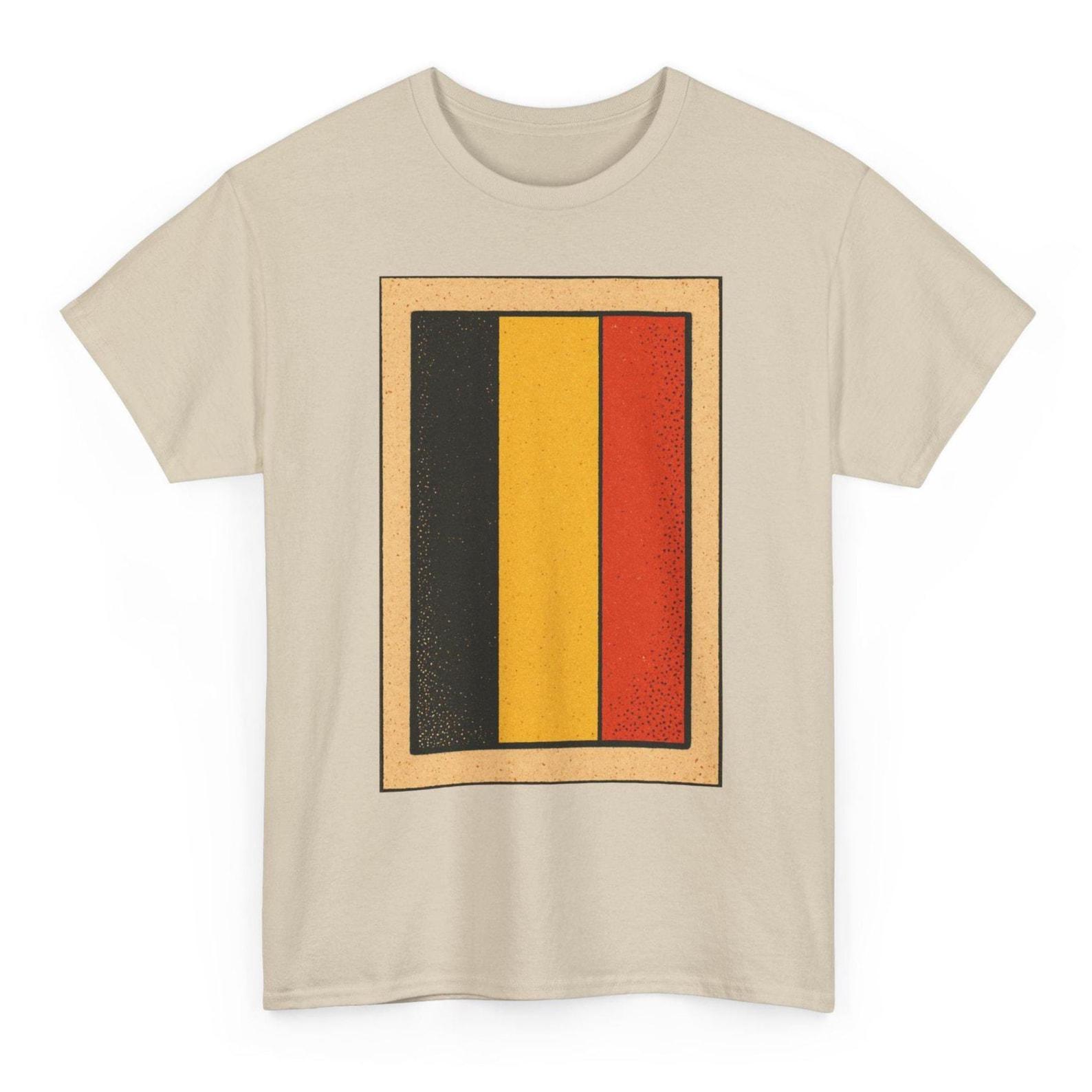 Belgium Flag T-Shirt | Retro Belgian Pride Tee | Europe Heritage Shirt 4XL