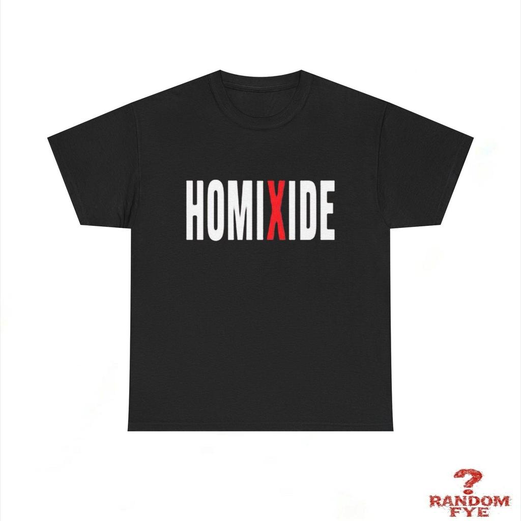 Homixide Gang Homixide Lifestyle Tour Merch Maglietta Unisex in Cotone Pesante