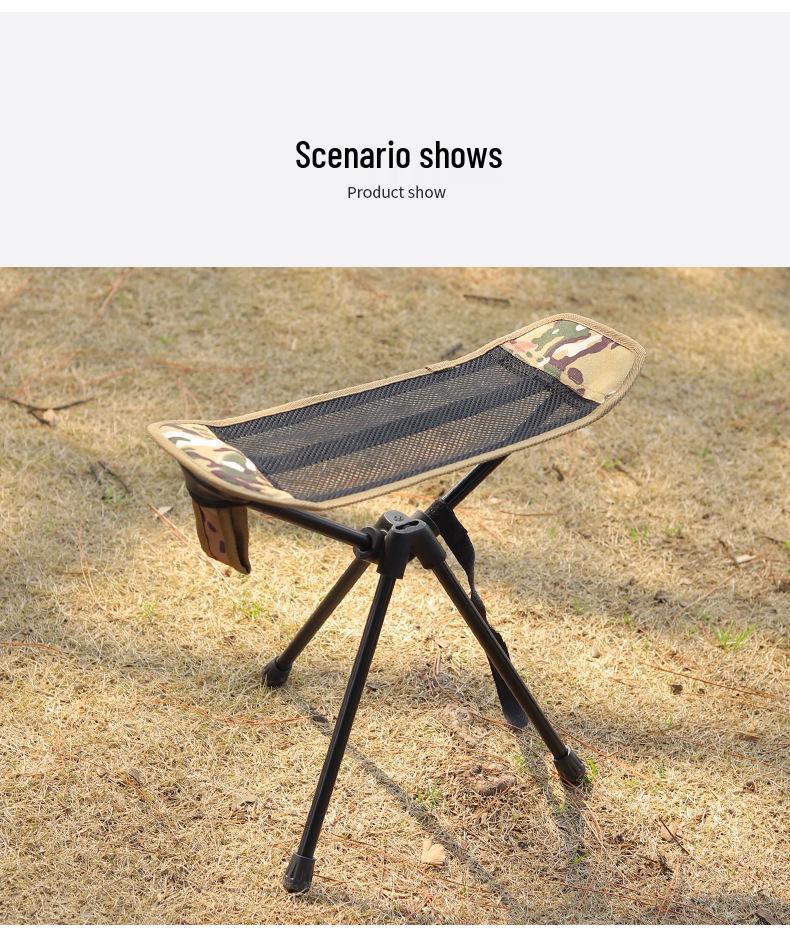 Ultra-Light Foldable Outdoor Camping Stool - Portable & Compact for Fishing, Picnic & Leisure