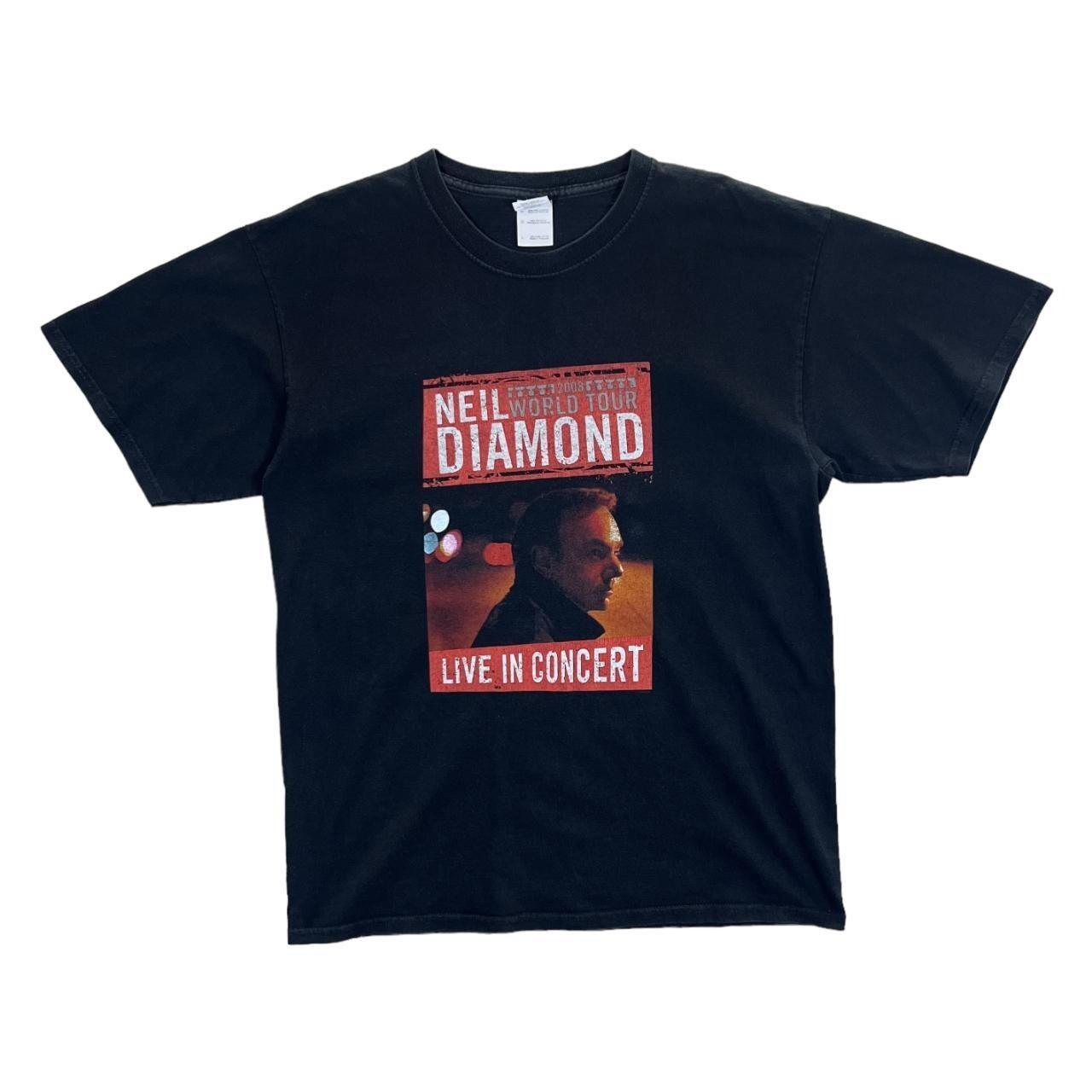 NEIL DIAMOND World Tour 2008 Soft Pop Rock Music Band Tour T-shirt Large S