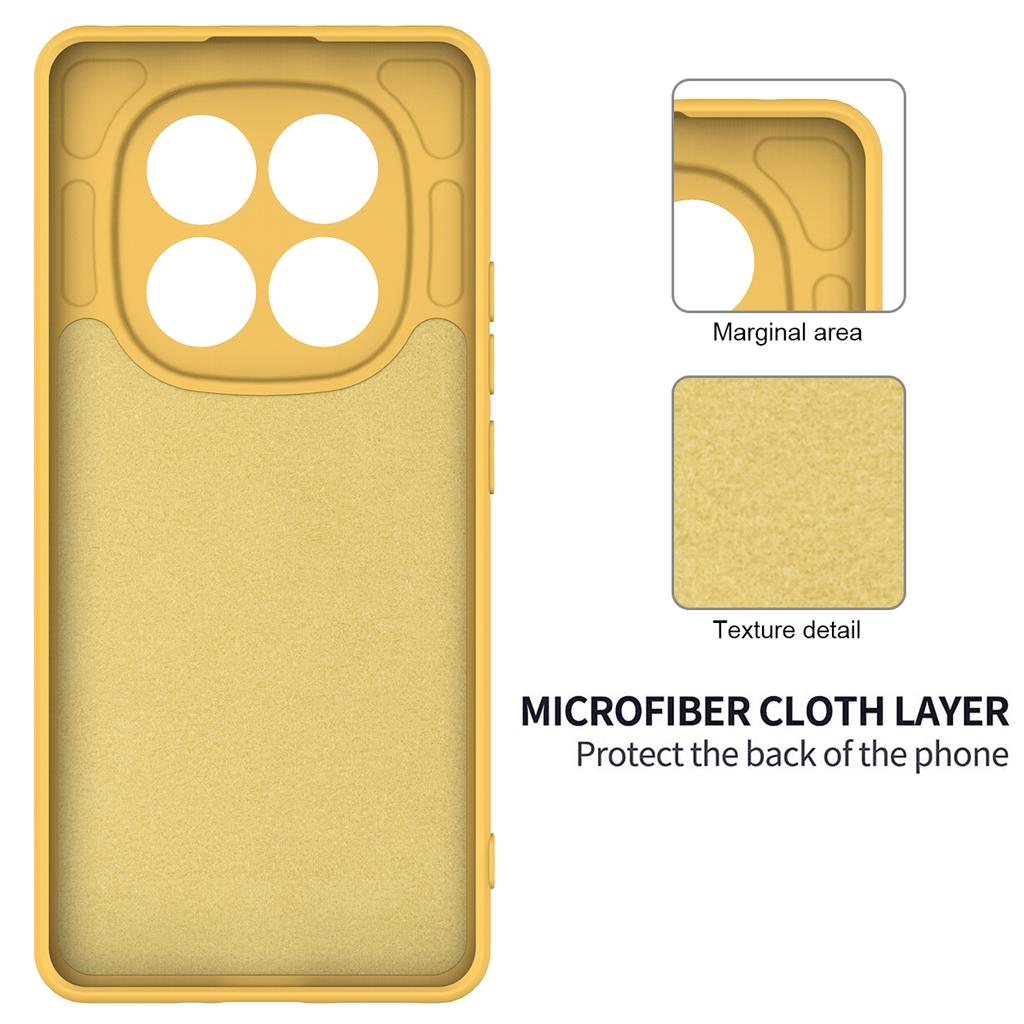 For Xiaomi Poco X7 5G Liquid Silicone Case Phone Back Cover with Hand Strap