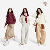 Li Ning Sports Lifestyle Series Stand Collar Letter Logo Sweatshirt Women Sweatshirt AWDW110-5