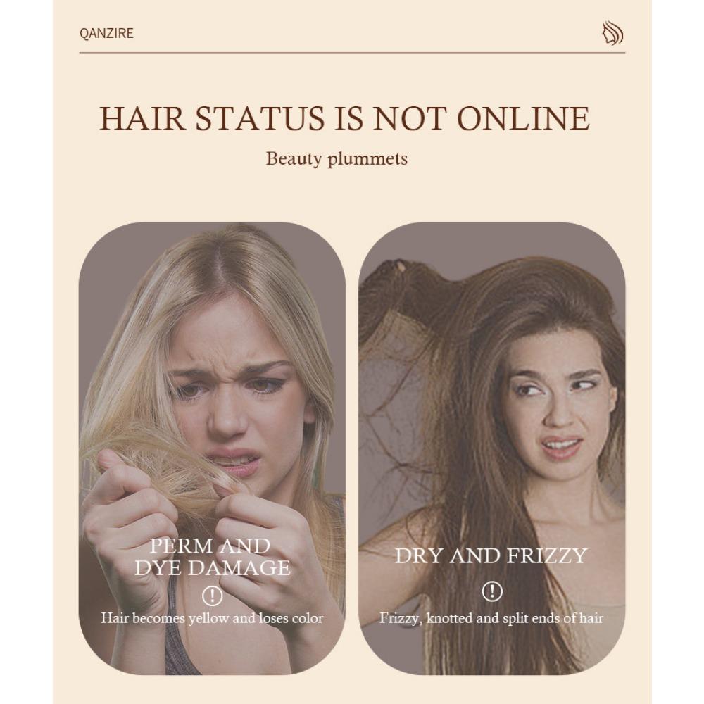 Mască de îngrijire a părului cu ulei de cocos pentru a ameliora încrețirea părului Balsam moale și neted