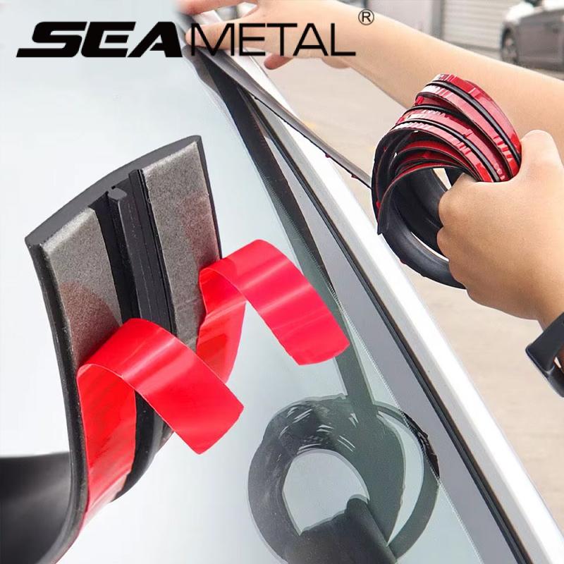 SEAMETAL Car Windshield Roof Seal Strip Rubber Auto Front Rear Window Edge Sealing Strips Waterproof Dustproof Protector Strips