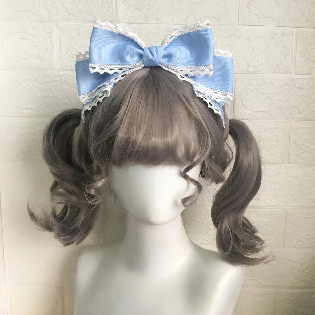 Big Bow Headwear Black Hair Accessory Personality Simple Lolita Hair Clip Women's Cute Hair Clips Blue Lolita Accessories Girls
