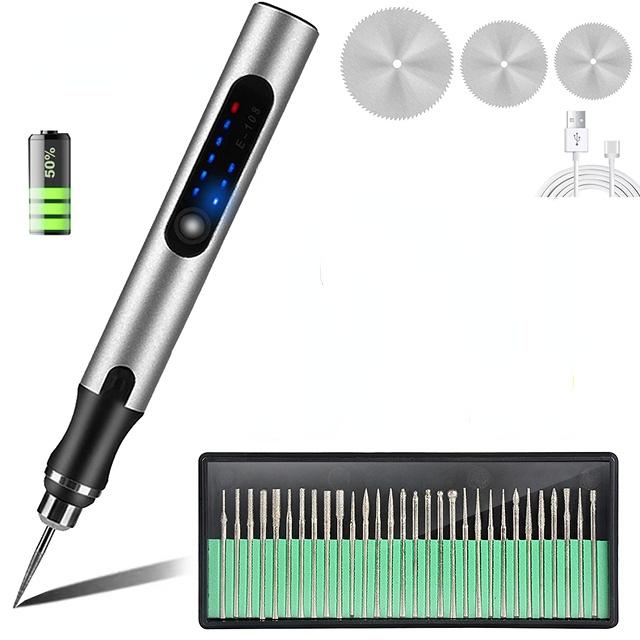 

USB Беспроводная ротационная резьбовая ручка DIY Ювелирные изделия Металлическое стекло Мини-силовая дрель