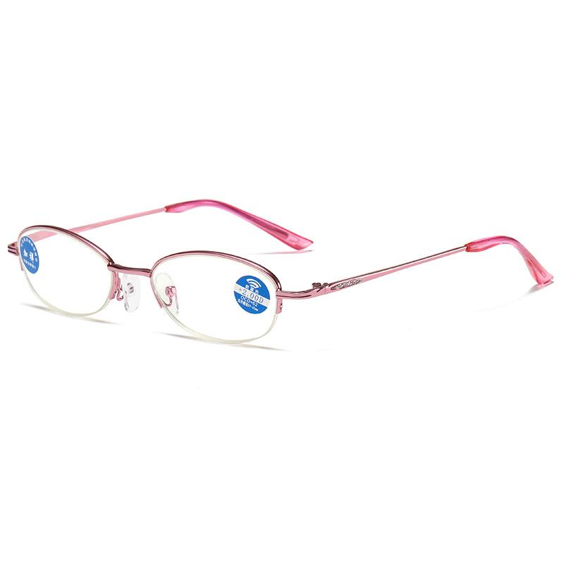 Anti-Blue Reading Glasses Half-Frame Hanging Silk Women S Reading Glasses Reading Glasses single glasses +100 degrees