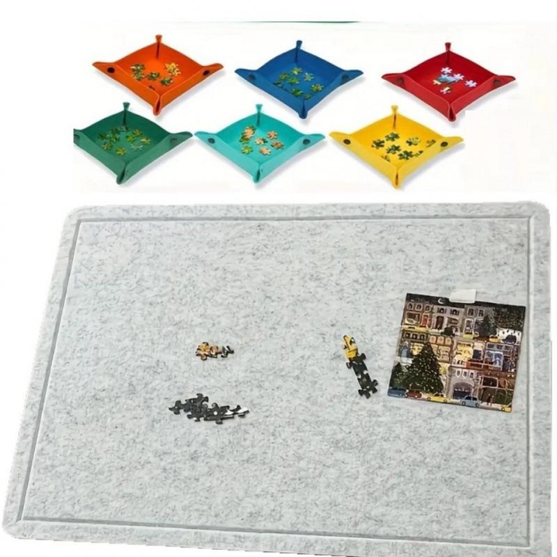 

Foldable Felt Puzzle Board for Kids - Thickened and Portable Storage Solution 40*60 cm