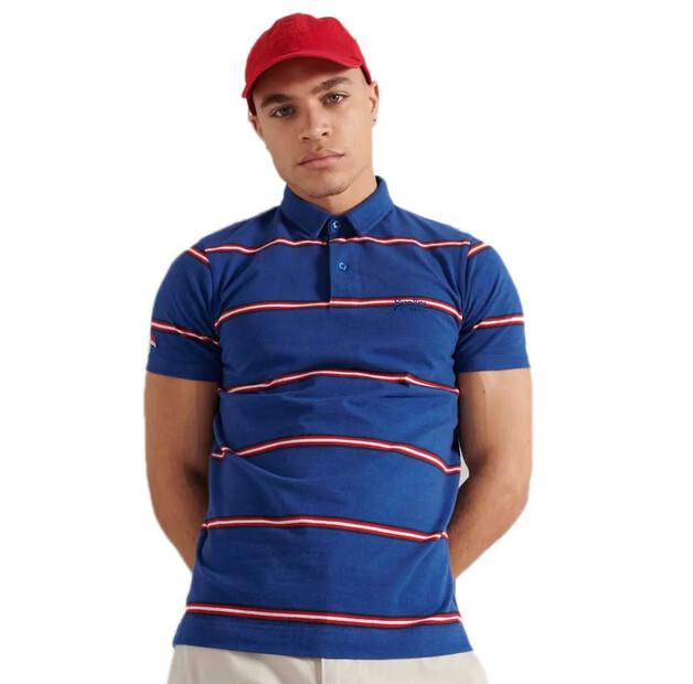 

Superdry Academy Stripe поло с короткими рукавами M