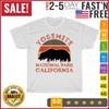 Yosemite National Park California Bear Hiking Nature Vintage T Shirt Men Women