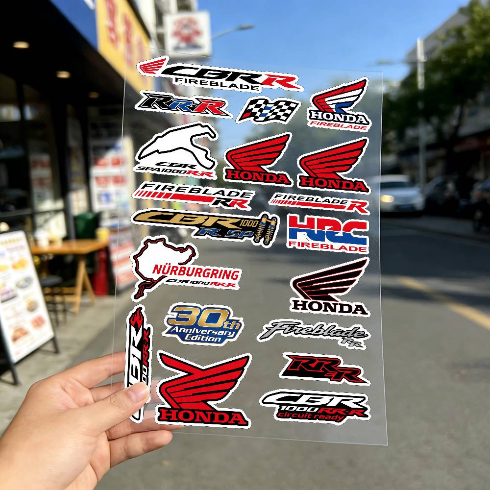 FOR HONDA CBR1000RR-R Reflective motorcycle stickers, 3M safety warning at night in the dark scooter helmets RA4 lcnd9