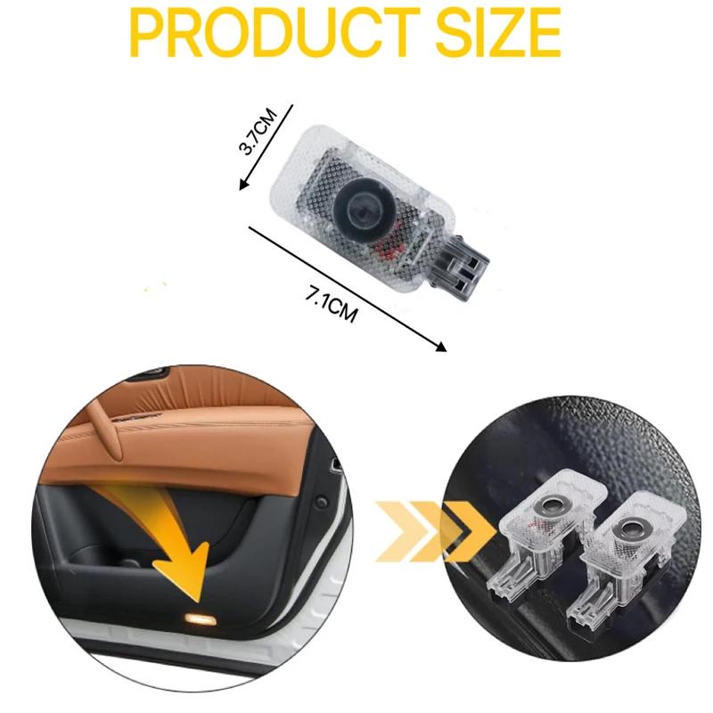 LED Logo Lamp Car Door Welcome Projector Light Courtesy For Volvo S80 V90 S60L V60 V40 XC40 XC60 XC90 POLESTAR 2012-2023 Car Led