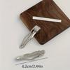 8pcs Elegant Silvery Hair Clips Set Wave Star Geometric and Teardrop Shapes Stylish Bangs and Forehead Clips for Casual Attire