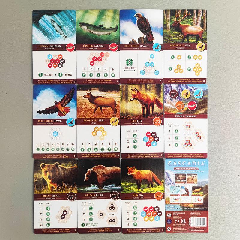 Cascadia Boardgame | Strategic And Competitive Game For 1-4 Players | Create The Most Harmonious Ecosystem | English Family Game