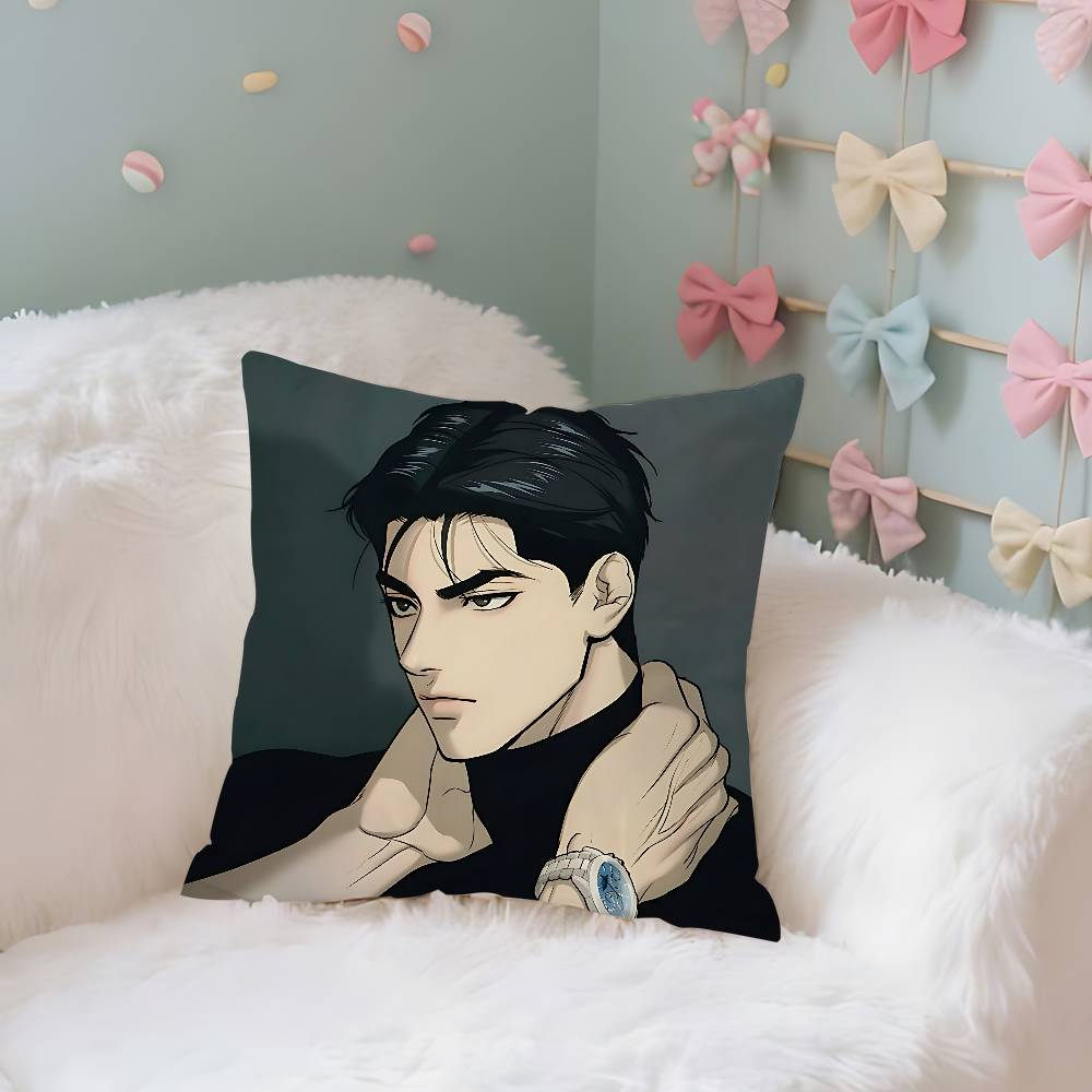 Manhwa Jjix Case Plush Fabric Soft Pillowcase Double Sided Print Cushion Cover Household Gifts