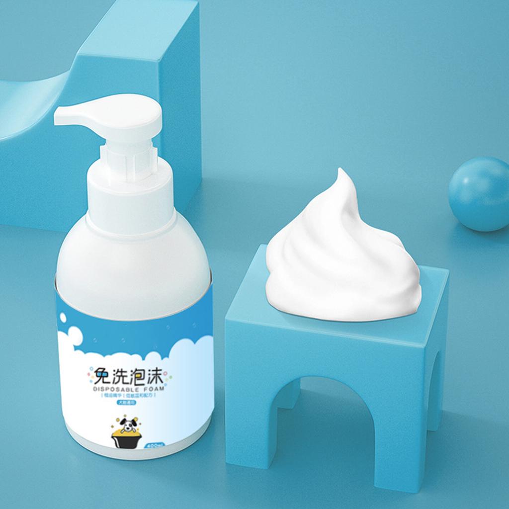 Waterless Dog Shampoo Gentle Pet Dry Cleaning Foam Safely Remove Pet Odors for Cats