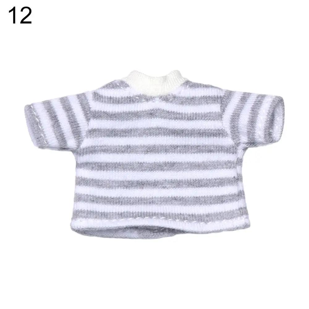

Ob11 Doll T-Shirt 1/11 Doll Panties Doll Cotton Socks Diy Doll Clothes Suits Shorts Striped Tops Knitted Sweatshirt Accessories Set
