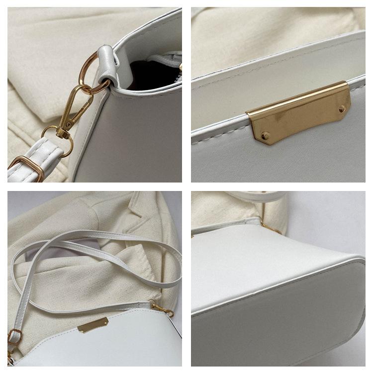 Fashion Crossbody Tote Bag Simple Vegan Shoulder Bag Women'S Casual Handbag For Commute