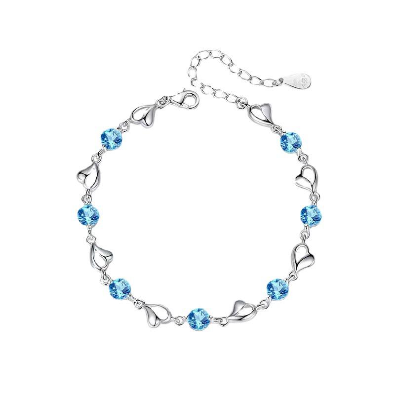 Ocean Heart Women's Bracelet - Luxurious, Simple Design, Sweet & Fresh Gift for Girlfriends