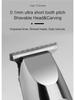 Slicked Back Digital Hair Clipper: Fast-Charging, LCD Display, Compact Stainless Steel Electric Trimmer