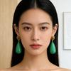 Modern Minimalist Drop Earrings Elegant Pendant Earrings Resin Alloy Texture Suitable for Everyday Stylish Outfits