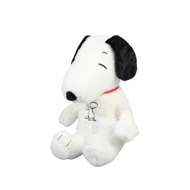 New Breathing Soothing Snoopy White Dog Plush Doll Sleeping Companion Music And Light Doll Sensory Stuffed Toys Kid Gift