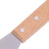 Stainless Steel Slotted Turner Fish Frying Shovel With Wooden Handle Fan-Shaped Shovel Household High-Temperature Frying Shovel
