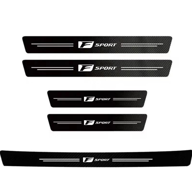 Carbon Fiber Car Sticker Auto Door Threshold Waterproof Stickers For Lexus CT ES GS NX IS250 CT200h IS300h ES300h ERX400h NX300h
