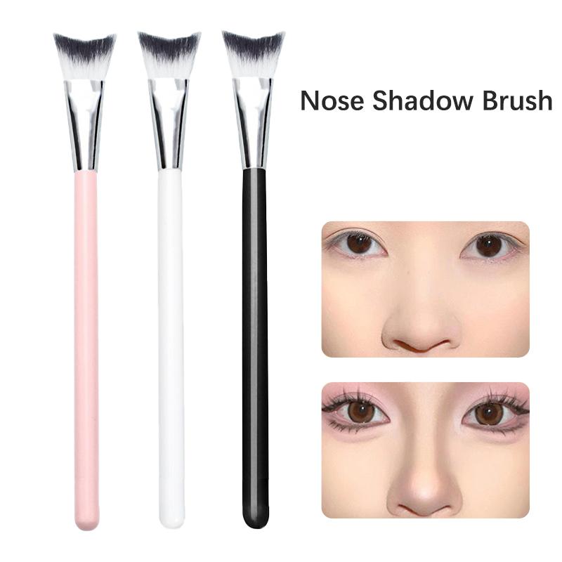 Pincel de Sombra para Nariz Pincéis de Maquilhagem de Contorno Angulados Silhueta Olho Nariz Sombra Cosmética Pincel Corretor Ferramentas de Maquilhagem