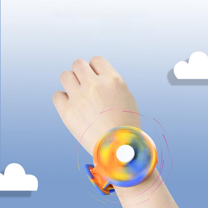 Fashion New Fingertip Spinner Bracelet Decompression Watch Push Pops Sensory Bubble Popper Fidget Toy