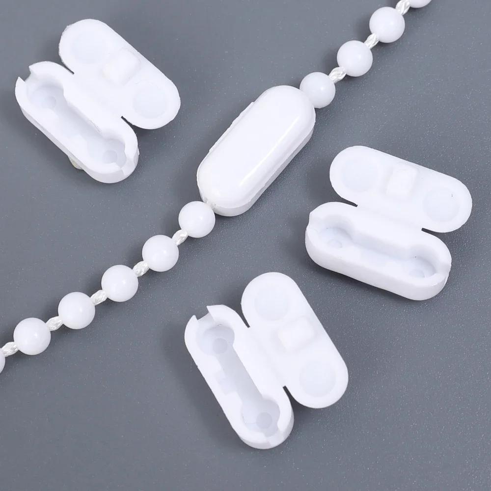 5-100Pcs Roller Blinds Pull Cord Connector Curtain Chain Connector Roman Curtain Beaded Chain Cord Connection Decor Accessory