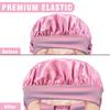 Women Extra Large Hair Long Silk Bonnet Cap & Elastic Satin Hair Band Comfortable Head Cover Night Sleep Hat for Sleeping Shower