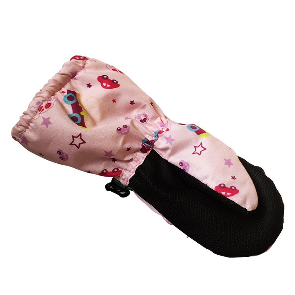 Muffole di Natale per Bambini Foderate in Pile Impermeabili Antiscivolo Guanti Invernali Caldi Guanti da Sci Regali per Bambini e Bambine Età 2 4