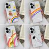 Clear Cases For Oppo K9 K7 R11 R15 Realme 14 Find X2 X3 X5 K3  Fashion Rainbow Pattern Soft Slim Silicone Dustproof Protective Housing For Oppo Covers