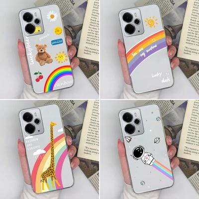 Clear Cases For Oppo K9 K7 R11 R15 Realme 14 Find X2 X3 X5 K3  Fashion Rainbow Pattern Soft Slim Silicone Dustproof Protective Housing For Oppo Covers