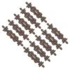 10pcs Corner Covers Vintage Exquisite Alloy Corner Protector with Screws for Wooden Case Book Scrapbook Photo Album