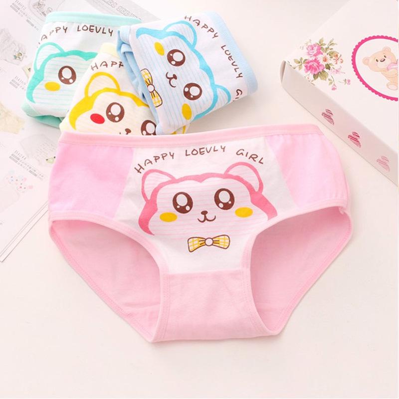 Hui Sha Cartoon Baumwoll-Mädchen-Dreiecksslips