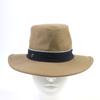 Excellent HERMES Hat Serie Buttons, Leather, H Logo All-over Felt Lining Beige Cashmere 57 Used