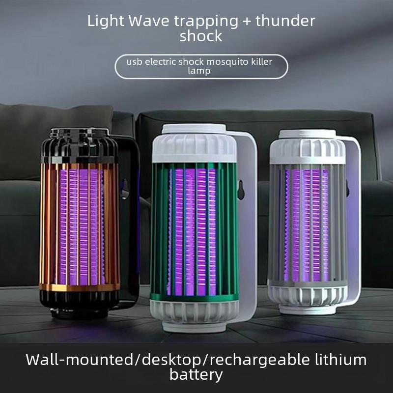 Elegant White Mosquito Killer Lamp Usb Rechargeable Portable Home Dorm Use