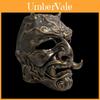 Japan Hannya Resin Mask With Copper Tone For Christmas And Halloween