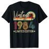 Limited Edition 1984 41th Birthday Gift Vintage 41 Years Old Tee Tops Round Neck Short-Sleeve Fashion Tshirt Casual T-shirts