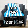 Name Custom Gimnasia de La Plata Print Flannel Blanket High Quality Warm Comfortable Cover for All Seasons Perfect for Gifts Home Decor