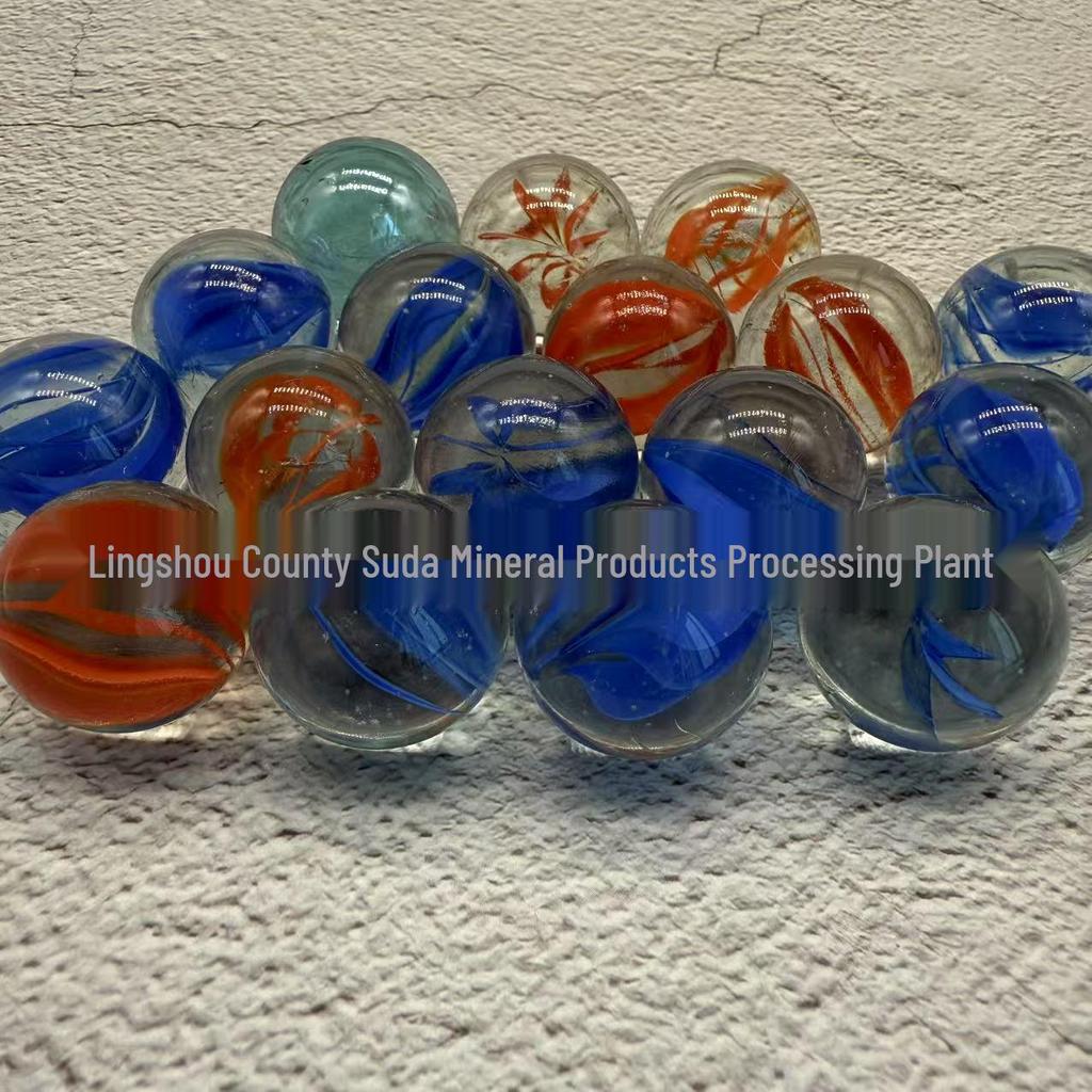 High Transparency 8-Petal Glass Marbles (14mm, 16mm, 25mm) for Fish Tank Decoration